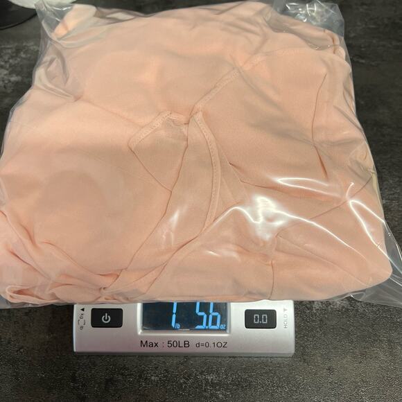 Fame and Partners Marissa Ruffle Maxi Dress Pale Pink Lined Boho Size 2 NWT - Picture 10 of 10